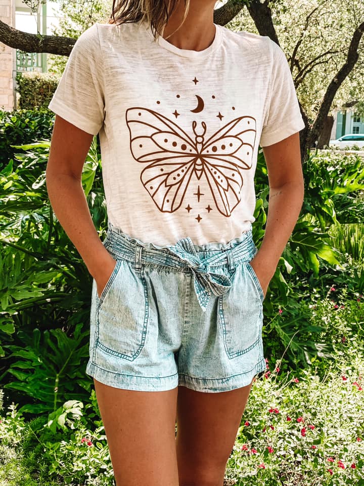 Boho Butterfly Graphic Tee