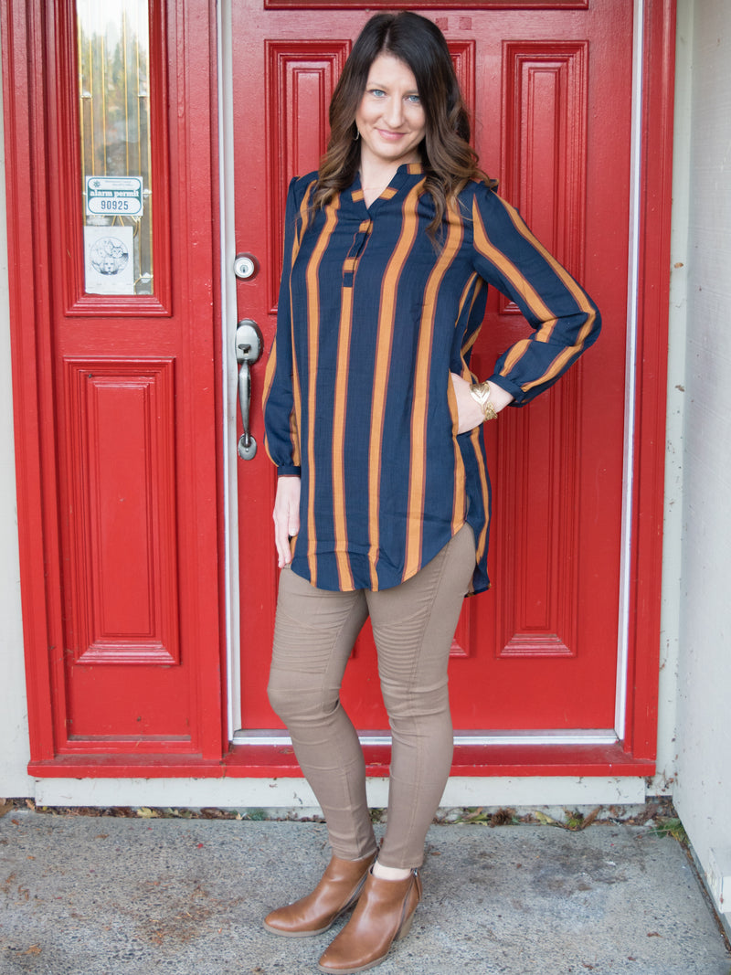 Born to be Bold Striped Tunic - Enclothe Boutique