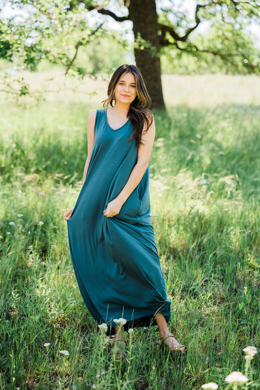Wrapped in a Cocoon Tank Maxi Dress
